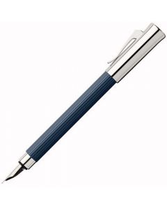 The Graf von Faber-Castell, Tamitio Night Blue Resin Fountain Pen has been crafted from the finest materials for a luxurious finish. The resin barrel is complemented by the polished metal fittings including the storage clip.