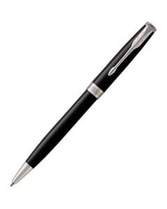 The Parker, Sonnet Glossy Black Lacquer & Chrome Trim Ballpoint Pen. Smart design and presentation, ideal making all of your clients and co-workers jealous.  