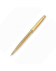 The Caran d'Ache, Madison, 'Cisele' Gold-Plated Mechanical Pencil feature a slim design, meticulously engraved design and brand engraving for authenticity. To charge the pencil simply push the top half of the pen down with a click. 