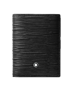 Meisterstück 4810 Card Holder 4CC Black Leather By Montblanc