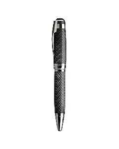 Montblanc's Great Characters Alfred Hitchcock Limited Edition Rollerball Pen has been made with precious lacquer with sterling silver trims. 