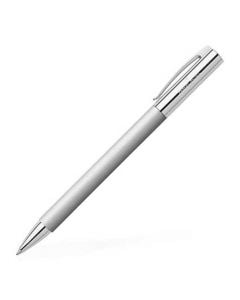 Faber-Castell, Stainless Steel, Ambition Duel Finish Ballpoint Pen. 