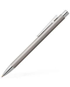 Faber-Castell, Essentio, Stainless Steel Matte Effect Ballpoint Pen with brand signature & Chrome Plated Fittings.