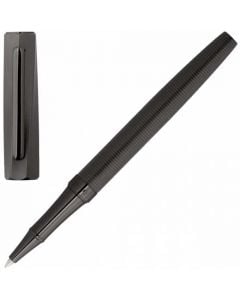 This Twist Gun Grey Rollerball Pen has been designed by Hugo Boss. 