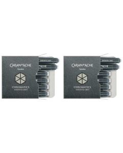 This is the Caran d'Ache Infinite Grey Chromatics Ink Cartridges (12). 