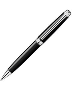 This is the Caran d'Ache Léman Ebony Black Rhodium-Plated Ballpoint Pen.