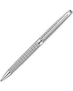 This is the Caran d'Ache Léman Slim Lights Silver-Plated Ballpoint Pen.