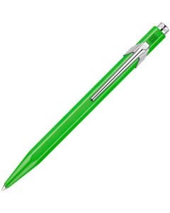 This is the Caran d'Ache 849 Fluorescent Green POPLINE Ballpoint Pen. 