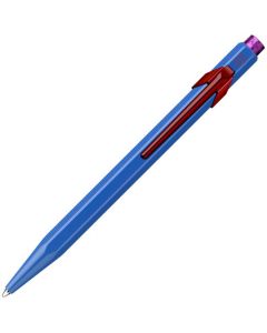 This Caran d'Ache 849 Limited Edition Cobalt Blue 'Claim Your Style' Ballpoint Pen has been crafted out of aluminium. 