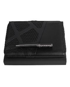 Black Craft A5 Conference Folder and Ballpoint Set