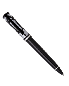 This Hugo Boss Craft Ballpoint Pen Chrome & Black is made of brass and will come in a gift box. 