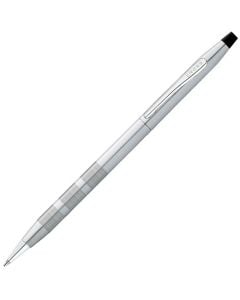 This Classic Century Satin Chrome Ballpoint Pen was designed by Cross. 