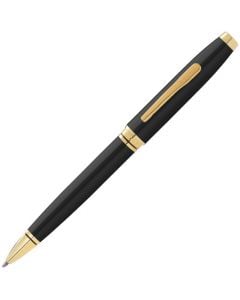 This Coventry Black Lacquer with Gold Trim Ballpoint Pen was designed by Cross.
