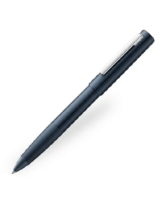 This LAMY Aion Rollerball Pen Deep Dark Blue Special Edition has a brushed metallic barrel and cap. 