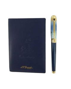 This is the S.T. Dupont Paris Monet Line D Fountain & Passport Holder Pen Set.