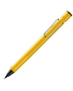 Yellow LAMY mechanical pencil with eraser.