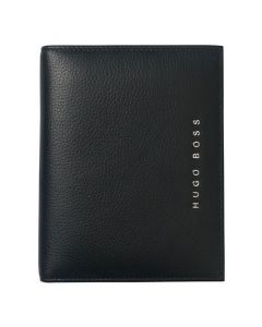 The Hugo Boss A6 Basis folder in soft textured leather.