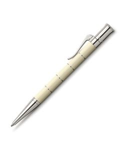 Graf von Faber-Castell Platinum Plated Trim Classic Anello Ballpoint Pen in Ivory.