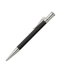 The  Graf von Faber-Castell, Classic Ebony and Platinum Plated Ballpoint Pen has been masterfully crafted from the finest materials. Featuring a stunningly smooth ridged design and polished metal trim.