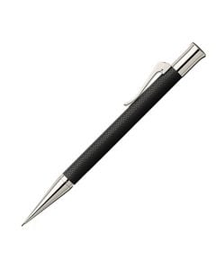The Graf-von Faber-Castell, Platinized Pocket Mechanical Pencil features an intricate barrel, click charge mechanism, hidden eraser and storage clip