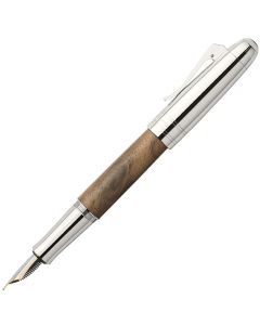 This Magnum Series Walnut Wood Fountain Pen is designed by Graf von Faber-Castell. 