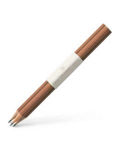 Graf von Faber-Castells Perfect pencil 3 pack In brown is made with high quality graphite leads.