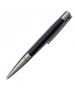 S.T.Dupont, Defi, Gunmetal and grey toned steel Ballpoint Pen. Featuring a twist release mechanism, spring-loaded secure clip and brand engraving. 