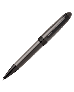 This Hugo Boss Icon Grey & Gunmetal Rollerball Pen can be personalised with engraving on the barrel and clip. 