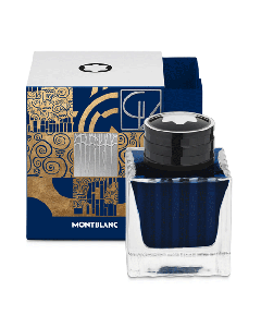 This Montblanc Homage to Gustav Klimt Blue Ink Bottle 50ml, Masters of Art has bespoke packaging that is inspired by the artist.