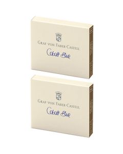 These Cobalt Blue 2 x 6 Ink Cartridge Packs are designed by Graf von Faber-Castell. 