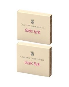 These Electric Pink 2 x 6 Ink Cartridge Packs are made by Graf von Faber-Castell. 
