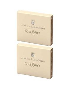 These Olive Green 2 x 6 Ink Cartridge Packs are designed by Graf von Faber-Castell's. 
