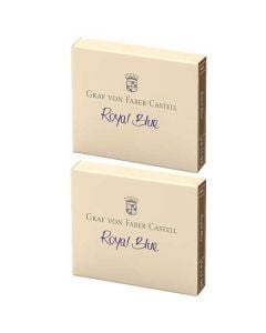 These Royal Blue 2 x 6 Ink Cartridge Packs are designed by Graf von Faber-Castell. 