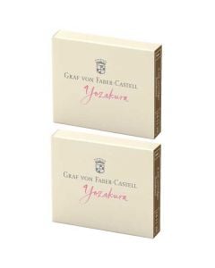 These Yozakura 2 x 6 Ink Cartridge Packs are designed by Graf von Faber-Castell. 