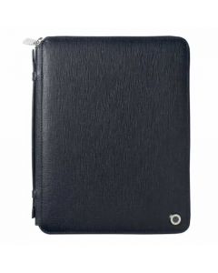 The 'Tradition' A5 blue conference folder has a  briefcase style handle.