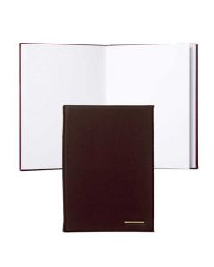 The Hugo Boss, Essential Lady, A6 Soft Grain Burgundy Polyurethane Notepad is ideal for any working woman out and about and taking notes. 