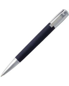The Hugo Boss, Dark Blue, Soft Grain Leather Ballpoint Pen uses a twist release mechanism, soft grain leather barrel and chrome plated trim. Ideal for completing your Hugo Boss collection.