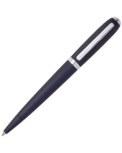 This Navy Contour Brushed Ballpoint Pen is designed by Hugo Boss.