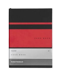 This Essential Gear Matrix Red Dotted A5 Notebook has been designed for Hugo Boss.