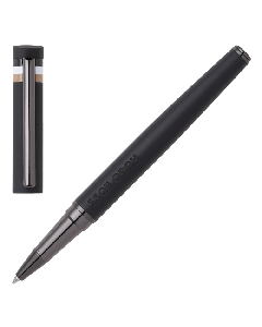 This Loop Iconic Black Rollerball Pen is by Hugo boss