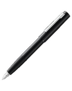 The LAMY matte black fountain pen in the Aion collection is made from brushed aluminium with a stainless steel nib.