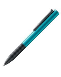 This blue rollerball pen has been designed and created by LAMY as part of their Tipo collection.