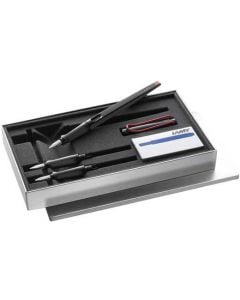 This is the LAMY Black Joy AL Fountain Pen Set.