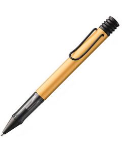 This is the Lx Gold & Black Ballpoint Pen designed by LAMY.