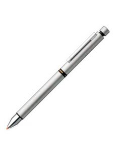 This Lamy silver pen can be used as a ballpoint or pencil.