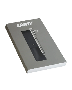 Logo Twin Pen Set with Leather Case