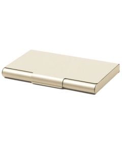 This Aluminium Soft Gold Card Box is designed by Lexon. 