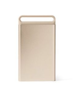 This Nomaday Soft Gold Business Card Case was designed by Lexon. 