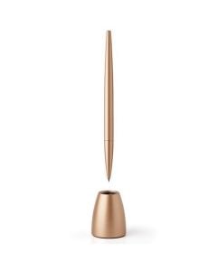 This Scribalu Soft Gold Rollerball Pen with Base is designed by Lexon. 