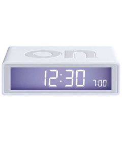 The Lexon Flip Alarm Clock White